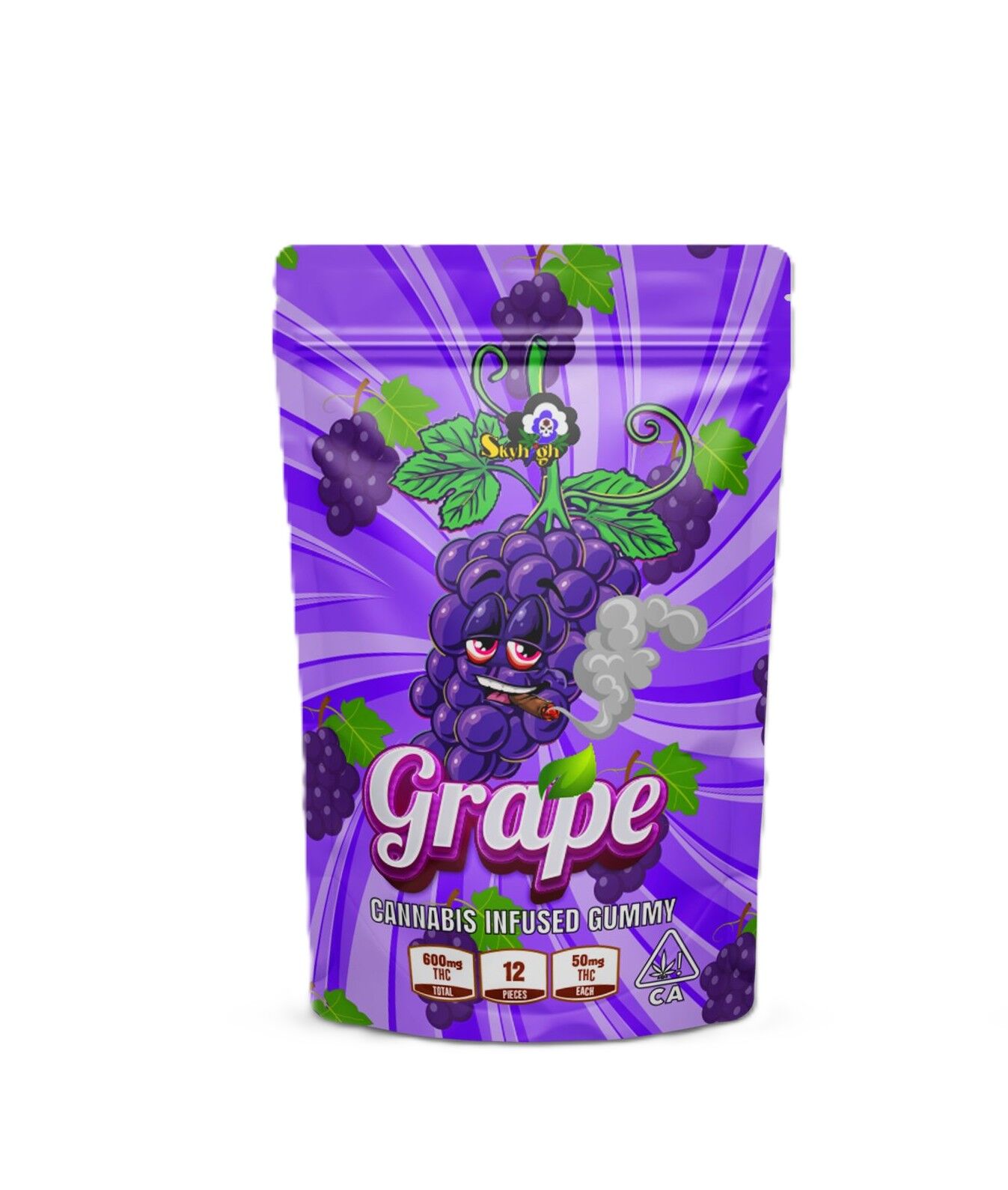 Sky High Edibles – Grape 600mg THC Gummies